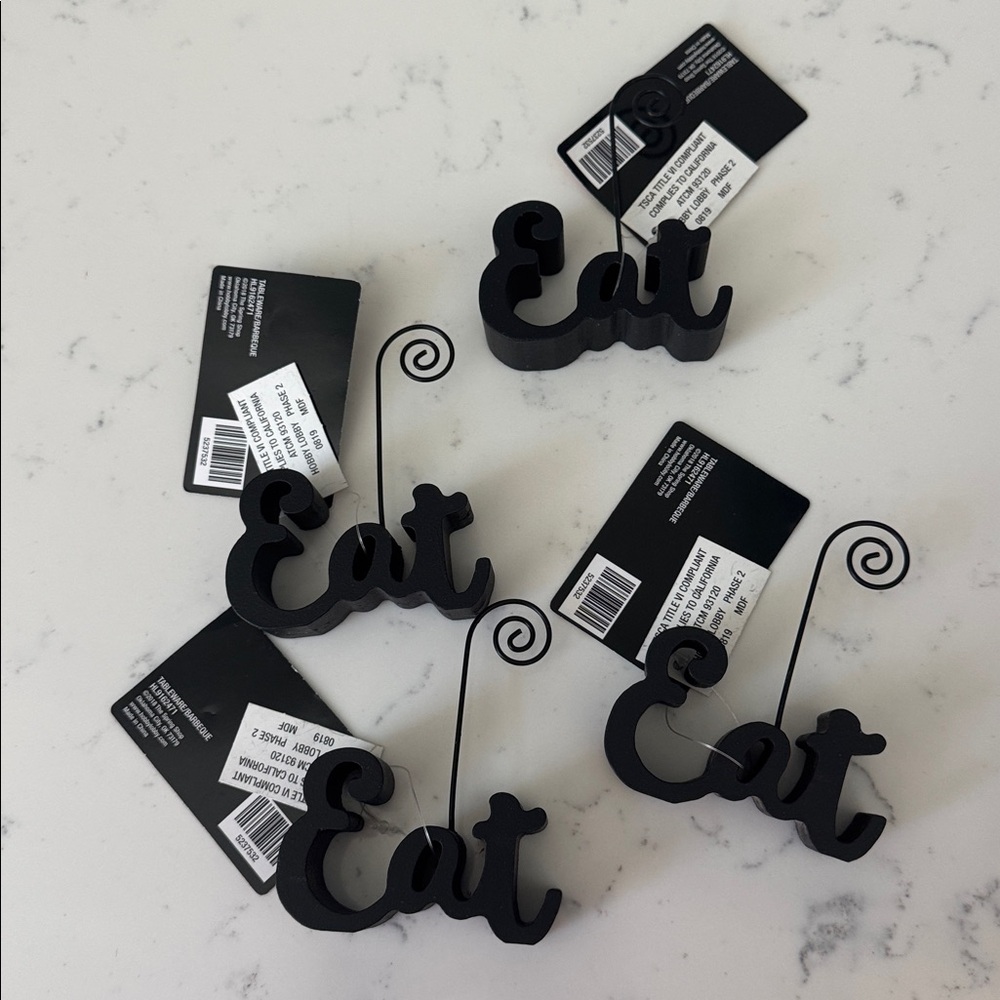 EAT place card holders